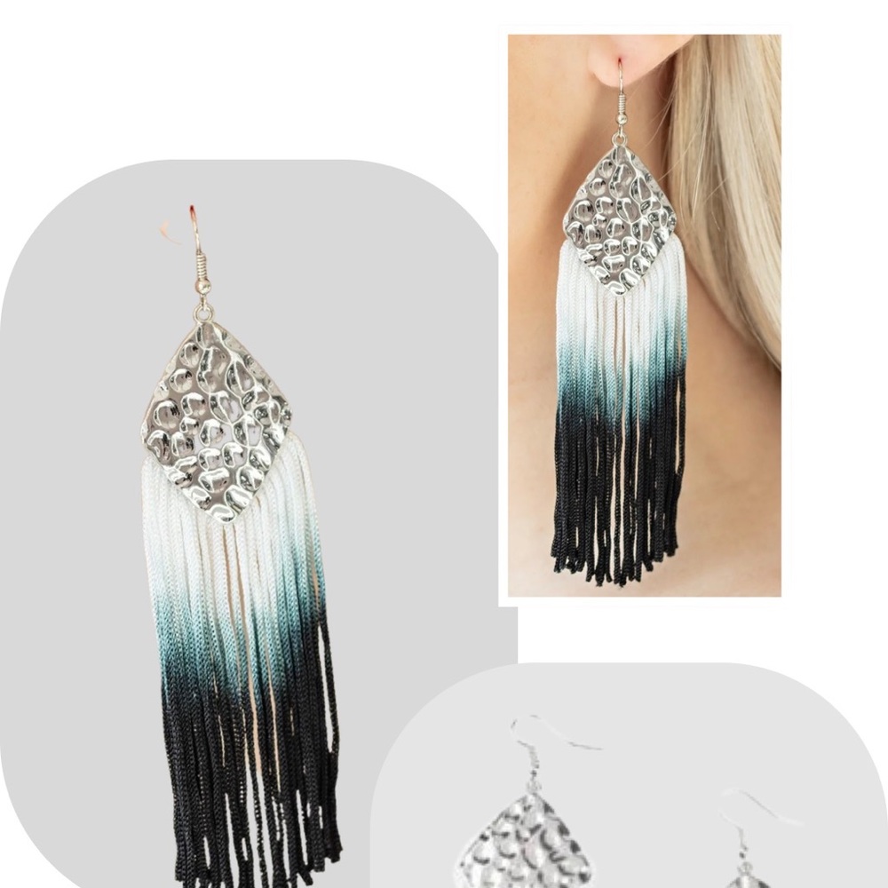 DipIt black/grey earrings